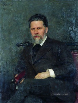 Retrato del artista Ivan Kramskoy 1882 Ilya Repin Pinturas al óleo